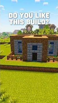 Minecraft Easy Woodland House Tutorial! 🪵✨️ #minecraft #shorts