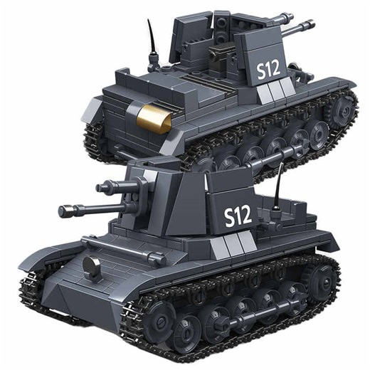 New Product 1/35 Scale Model Kit 405pcs WW2 German Panzer I Tank Miniature Moc Battlefield Army Toy Building Blocks Set