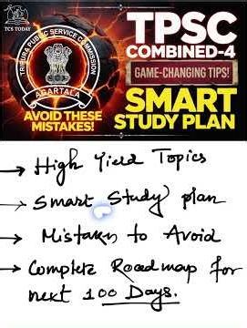 TPSC Combined 4 Exam 2026 — The Only Preparation Plan You’ll Ever Need! #tcstoday #combined4 #tpsc