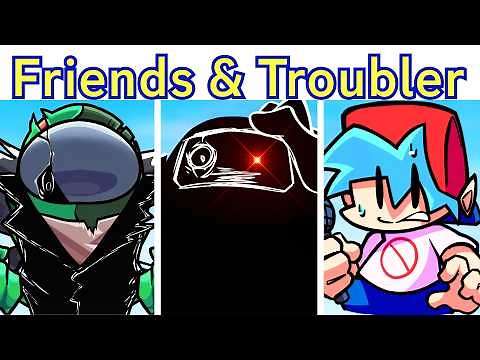 FNF BLACK IMPOSTER IS BACK! AMAZING AMONG US MOD (Friends & Troubler: Chapter 1)