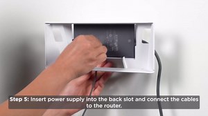 Spigen Wall Mount Designed for Starlink Standard 4X / Gen 3 Mesh Router Power Supply Mounting Kit with Cable Organizer Tie 2 in 1 Caddy Holder Stand - White (Design Patent Pending)