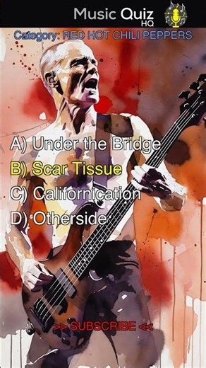 Red Hot Chili Peppers Trivia: One Question, One Shot #RHCP #Shorts