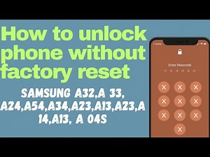 How to unlock Samsung Mobile without factory reset without data loss // Unlock Samsung Phone