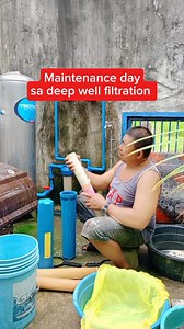 Maintenance sa deep well water or fresh water filtration and DIY or Low budget sand filter #highlights2025 #viewers #highlight #viral #waterpump #deepwellwater | Wennie Claire Bucol