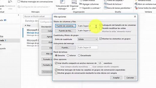 Cambiar y aumentar tamaño letra Outlook 2016 ✔️