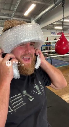 Jake Paul's Headgear for his next boxing match to protect his glass jaw