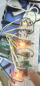 Arduino多按键控制多led灯亮灭20190720