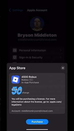 Buying the $50 Robux without my parents, knowing￼