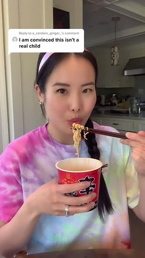 Reply to @a_random_ginger_ Throwback to 1987 or...? #momsoftiktok #minime #motherdaughter #girlmoms #noodlelife