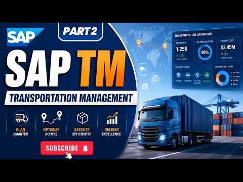 SAP TM Part 2 | SAP Transportation Management Explained | Plan, Optimize, Execute, Deliver | ezyLern