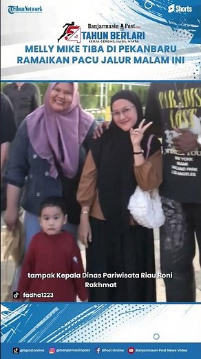 Melly Mike Tiba di Pekanbaru, Disambut Rayyan Arkhan Dhika dan Kepala Dinas Pariwisata Riau