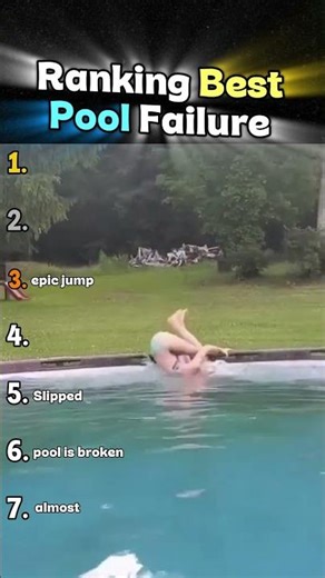 Ranking Best POOL FAILS #poolfails #funny #shorts