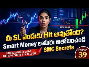 Why is my Stop Loss Hitting? 😭 | Smart Money Concepts | Stock Market Course in Telugu | Ep 39