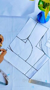 1.2M views · 11K reactions | Bra Cut Blouse Paper Cutting ✂️ Very Easy Method ✅ 36 size #blousepatterns #frontpartcutting #blousedesigns #cuttingideas #sewingproject #learnsewing #fbvideospost #fbpost2025シ #plesewatchfullvideo #sewing #followformorecontent ➡️➡️ | Reba Modak | Facebook