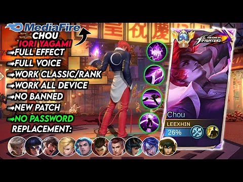 NEW | Script Skin Chou KOF Revamp Iori Yagami No Password | Full Effect Voice | New Patch