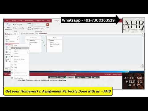 Access 2019 Practice Exam 1 Project 1 Tutorial - Ice Cream Flavor Database (GMetrix)