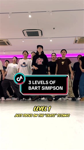 3 Levels of Bart Simpson Dance Tutorial
