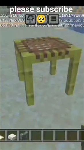 how to make dinning table in minecraft 😄#minecraft #gaming