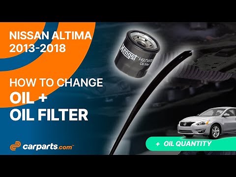 How to Change the Oil and the Oil Filter 2013-2018 Nissan Altima 🛢