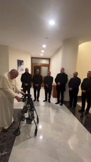 Assyrian Chaldean Catholic Priests Singing Traditional Chant to Pope Francis