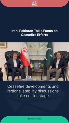Araghchi Meets Asim Munir In Islamabad Discuss Ceasefire.