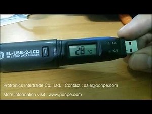 EL-USB-2-LCD / LASCAR การใช้งานเครื่องบันทึกอุณหภูมิ ความชื้น และ DEW POINT