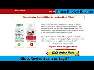 Gluco Revive Review – Is GlucoRevive Legit or Scam?