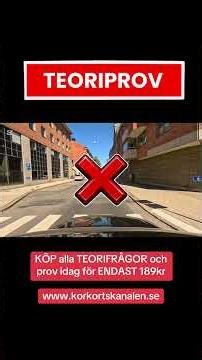 Ett VANLIGT MISSTAG på teoriprovet #körkort #teoriprov #körkortsteori