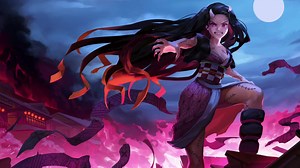 PC Nezuko Angry Demon Live Wallpaper Free