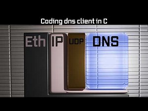 Coding a DNS client in C from scratch (whole protocol stack)