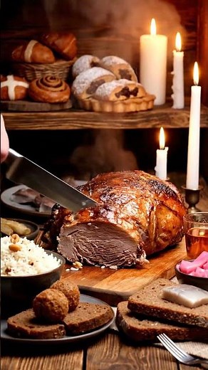 Danish Big Piece of Camel Roast | Frikadeller, Rye Bread & Hygge Feast 🍖🥖✨