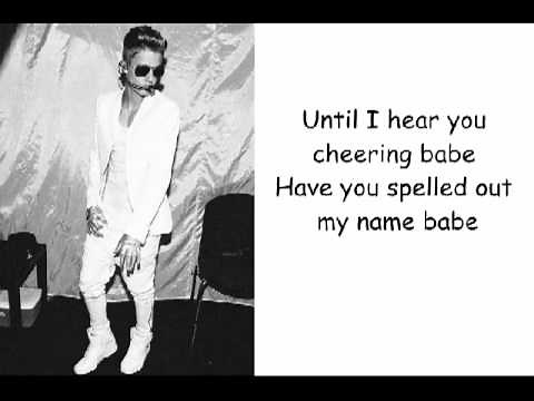 Justin Bieber - PYD Ft Kelly Lyrics video