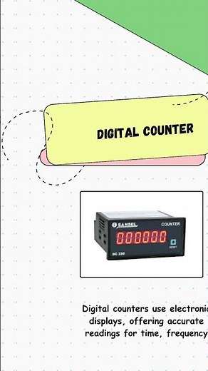 Types of Electrical Counters 🔢 | Digital, Mechanical & More Explained in 30 Seconds! ⚡