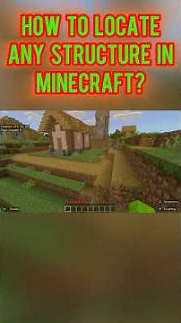 How to Locate Any Structure in Minecraft? #minecraft #minecraftshorts #minecrafttutorial