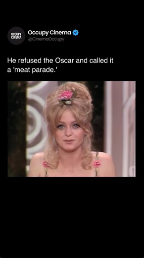 Occupy Cinema on Instagram: "George C. Scott became the first actor to refuse an Academy Award when he declined Best Actor for Patton at the 43rd Academy Awards in 1971. Scott called the Oscars a 'meat parade' and said the competition among actors was degrading. ㅤ Scott had also rejected his 1962 nomination for The Hustler. Unlike Marlon Brando's later refusal, Scott's rejection was not tied to a political cause. He remained adamant about his position until his death in 1999, never accepting the