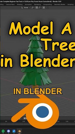 How To Model A Tree In Blender #blender #tree #howto #tutorial #lowpoly #3dmodeling #blender3d