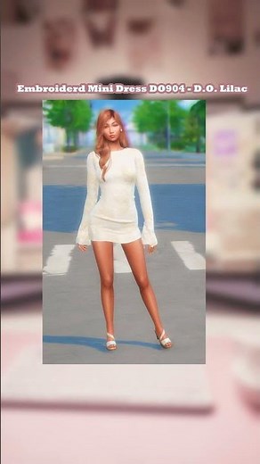 sims 4 white dress CCs #sims4 #cozygames #sims4cc #thesims4 #cozygaming #cozygamer