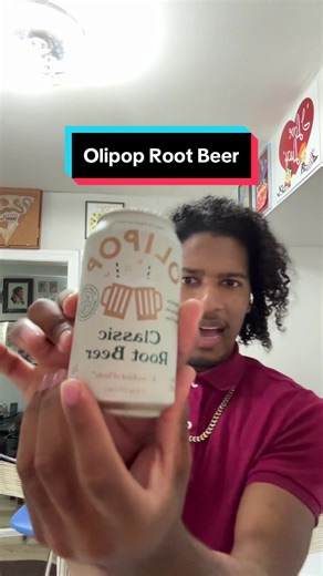 Trying Root Beer Olipop Soda #rootbeer #olipop #olipopsodareview #olipopsoda #prebiotics #curlyhair #polo #soda @OLIPOP