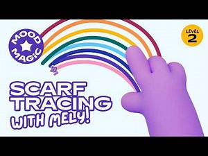 Scarf Tracing to the Beat 💜 | Level 2 Classroom Brain Break with Mely