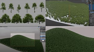 ブレンダーで木のPNG画像を使って森を作るチュートリアル動画 14本の木の素材は無料ダウンロードできます｜3DCG最新情報サイト MODELING HAPPY