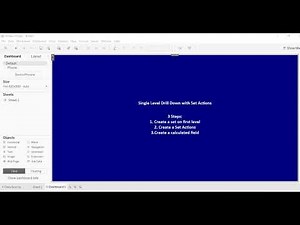 How to drill down using Set Actions in Tableau