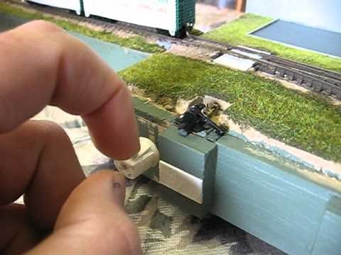 DROP AWAY N Scale magnetic Uncoupler Part 1
