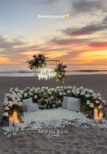 Romantic Sunset Proposal Ideas