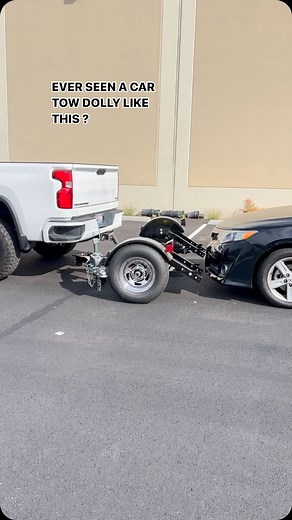 Tow Smart Trailers on Instagram: "Ever seen a Folding Car Tow Dolly this nice?Simply store this between any vehicle or Garage. #rv #motorhome #supercars #supercarblondie #premium 😆https://towsmarttrailers.com/collections/standard-car-tow-dollies"