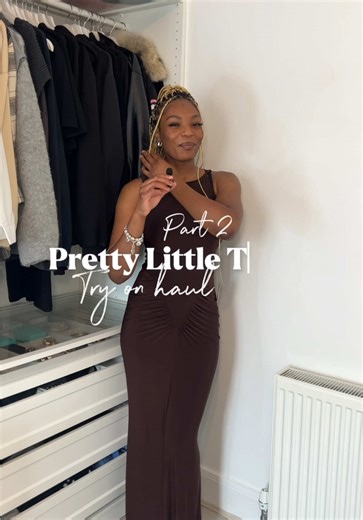 Stunning Brown Dresses Haul from PrettyLittleThing