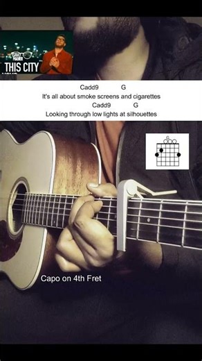 This City - Sam Fischer | Short tutorial #thiscity #samfischer #guitar