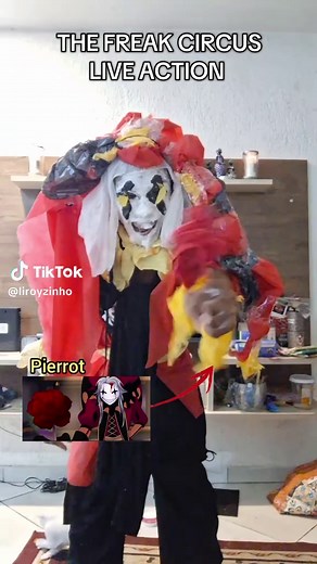 FREAK CIRCUS LIVE ACTION #thefreakcircus #pierrot #harlequin #tfc #fyp | Harlequin