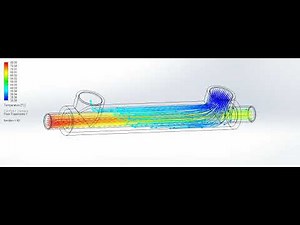 Heat exchanger simulation in solidworks