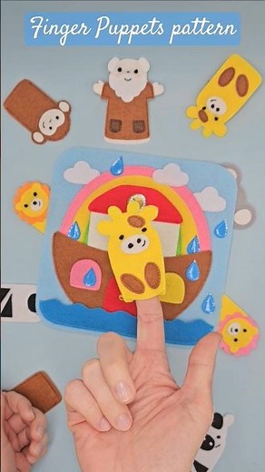 DIY Quiet Book Ideas: Noah's Ark Bible Page