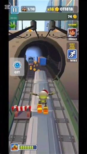 Smooth and Fast Subway Surfers Run #shorts #gaming #subwaysurfers
